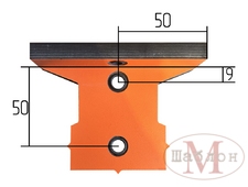 Мебельный Т-образный кондуктор для сверления 5 и 7мм отверстий в 18мм плите
